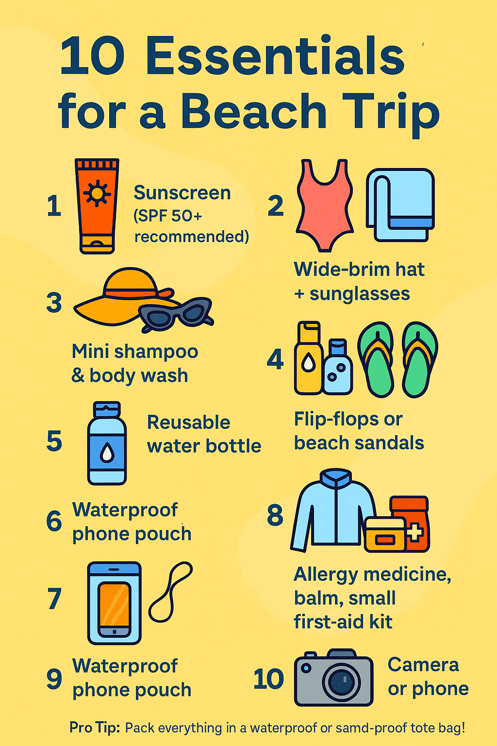10 Essentials For A Beach Trip - Volo Tour - Minh Tam T&T